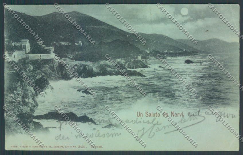 Genova Nervi PIEGHE cartolina ZT3901 – fronte