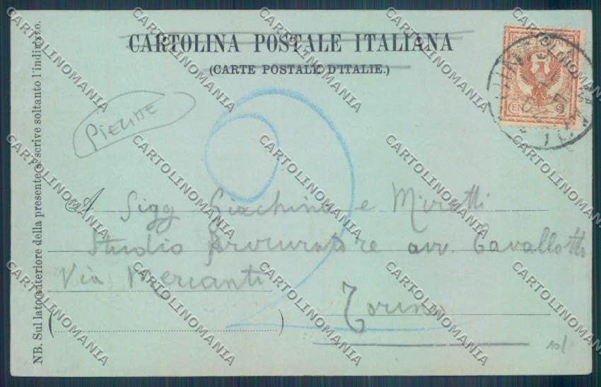 Genova Nervi PIEGHE cartolina ZT3901 – retro