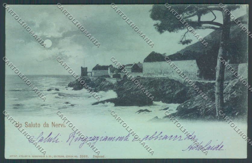 Genova Nervi Chiaro di Luna cartolina ZT3908 – fronte