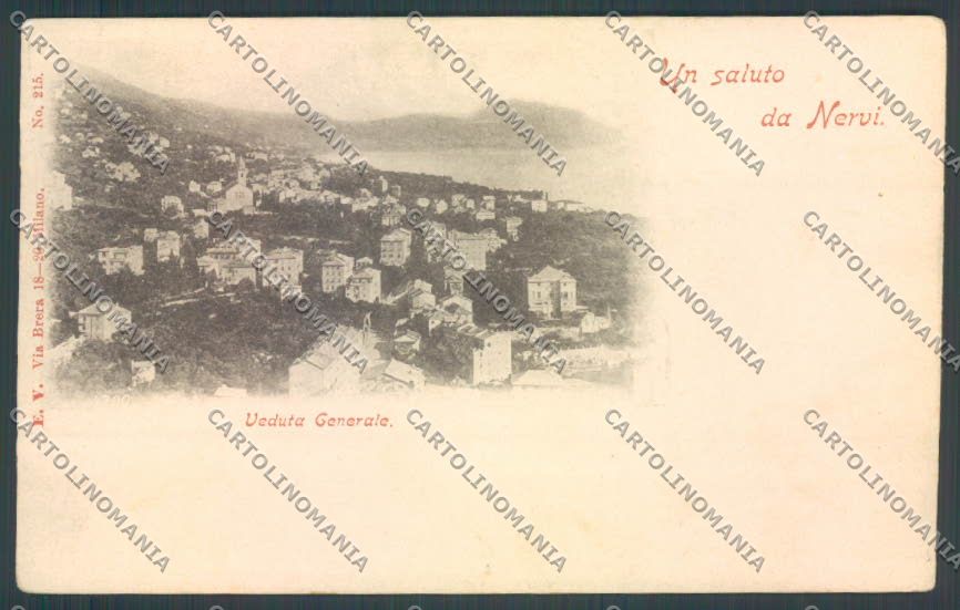 Genova Nervi cartolina ZT3909 – fronte