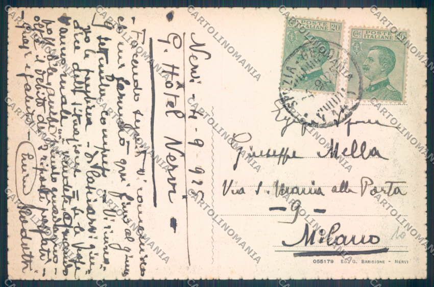 Genova Nervi cartolina ZT3923 – retro