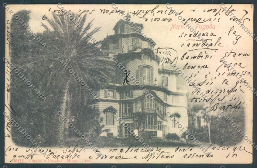 Genova Nervi cartolina ZT3932 – fronte