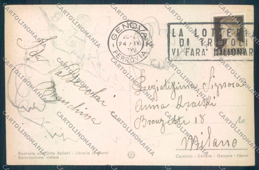 Genova Nervi cartolina ZT3940 – retro
