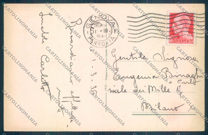 Genova Nervi cartolina ZT3943 – retro