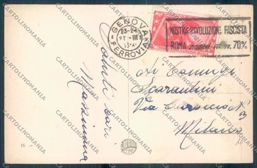 Genova Nervi cartolina ZT3944 – retro