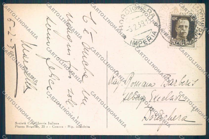 Genova Nervi cartolina ZT3951 – retro