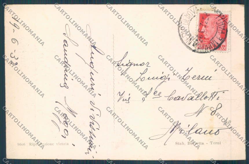Genova Nervi cartolina ZT3953 – retro