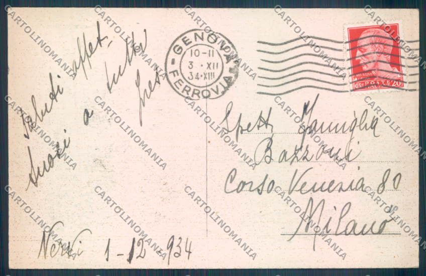 Genova Nervi cartolina ZT3961 – retro