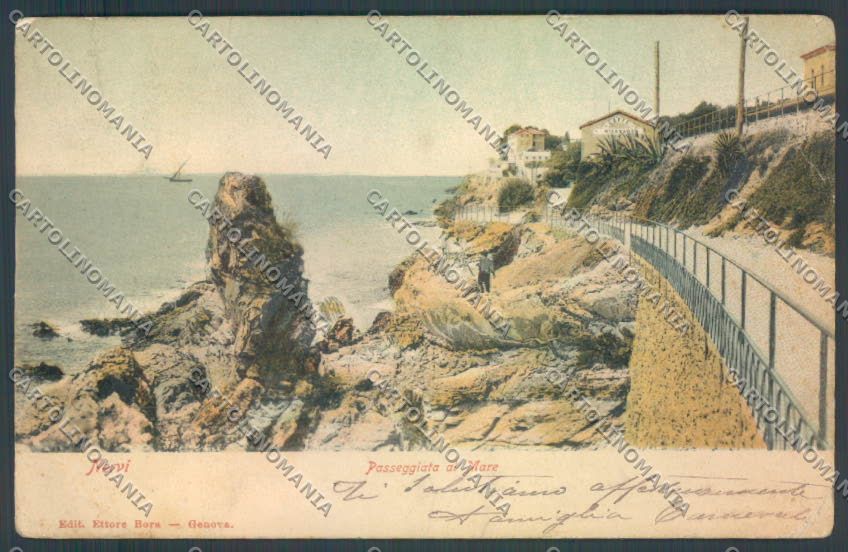 Genova Nervi PIEGHE cartolina ZT3966 – fronte
