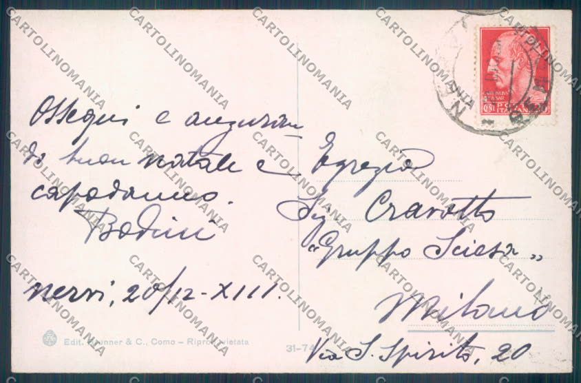 Genova Nervi cartolina ZT3974 – retro