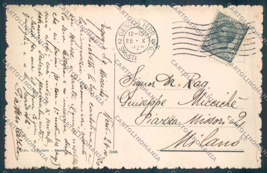 Genova Nervi cartolina ZT3976 – retro