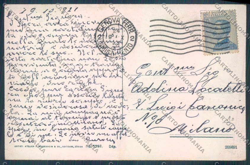 Genova Nervi cartolina ZT3982 – retro