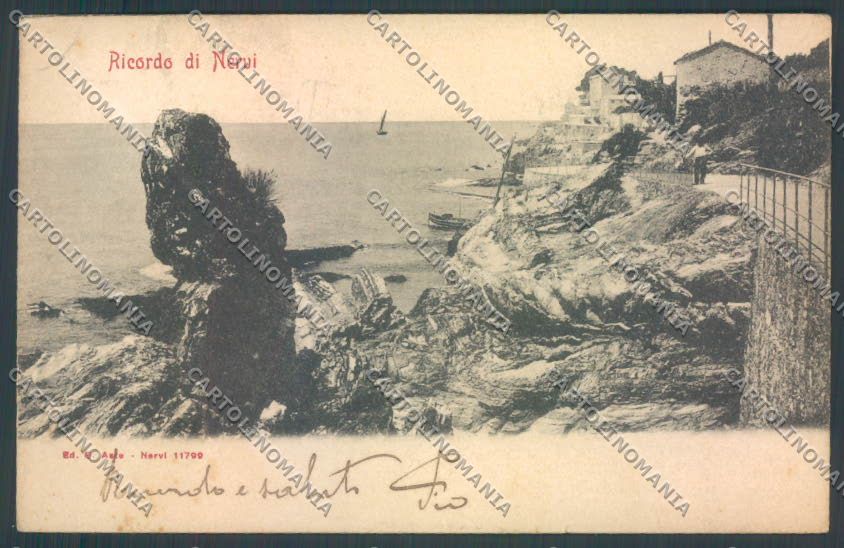 Genova Nervi PIEGHINE cartolina ZT3983 – fronte