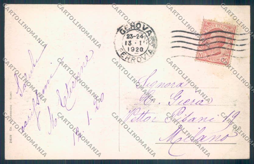 Genova Nervi cartolina ZT3985 – retro