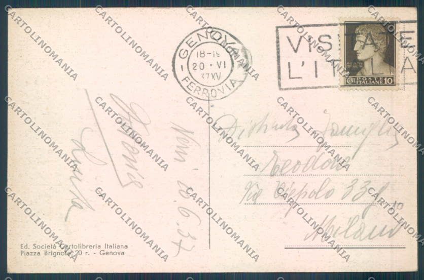 Genova Nervi cartolina ZT3986 – retro