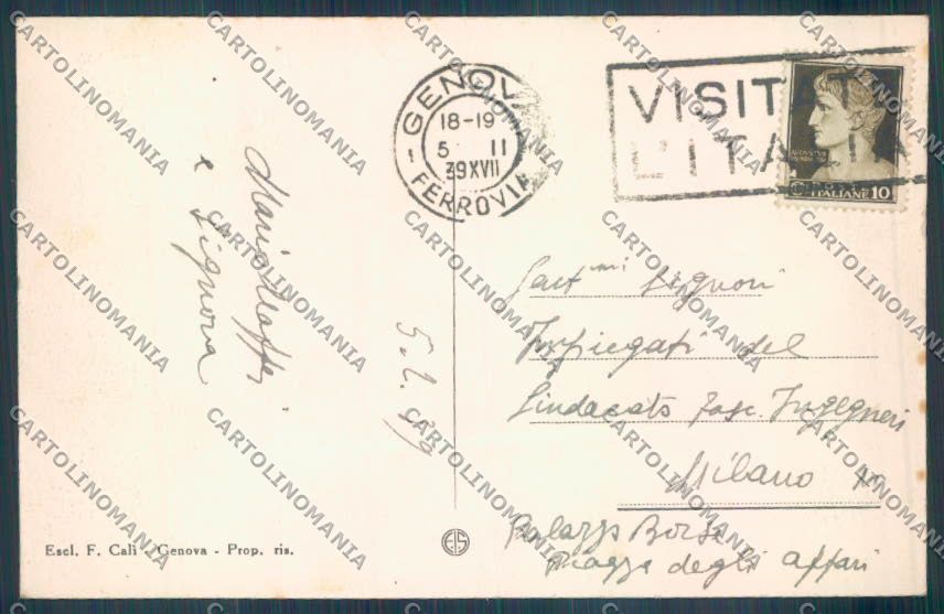 Genova Nervi cartolina ZT3987 – retro