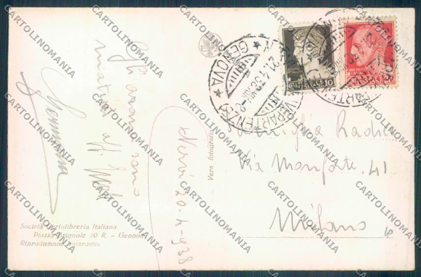 Genova Nervi Foto cartolina ZT3988 – retro