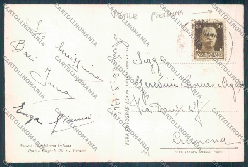 Genova Nervi Vigile PIEGHINA Foto cartolina ZT3994 – retro