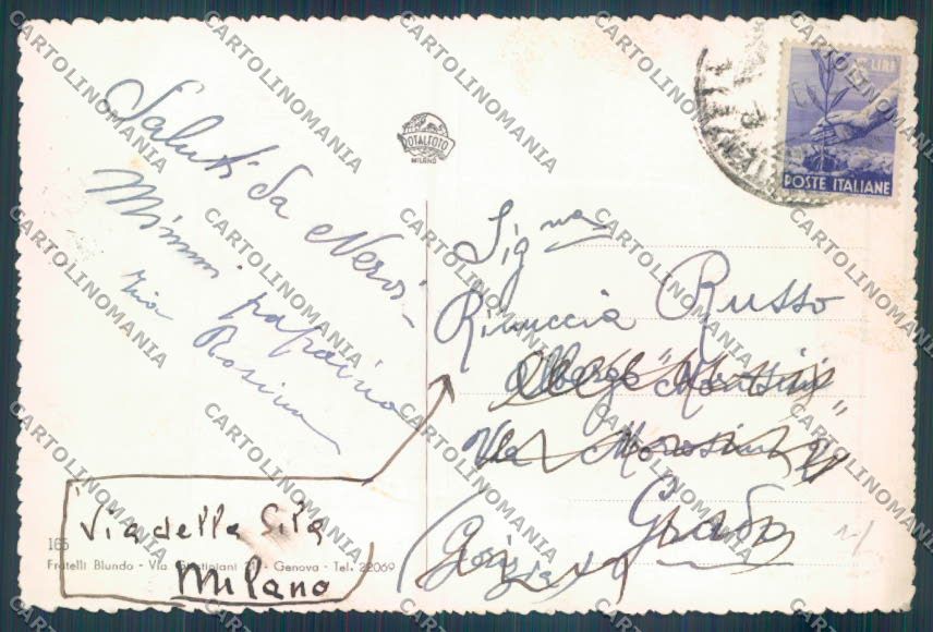 Genova Nervi Foto cartolina ZT3996 – retro