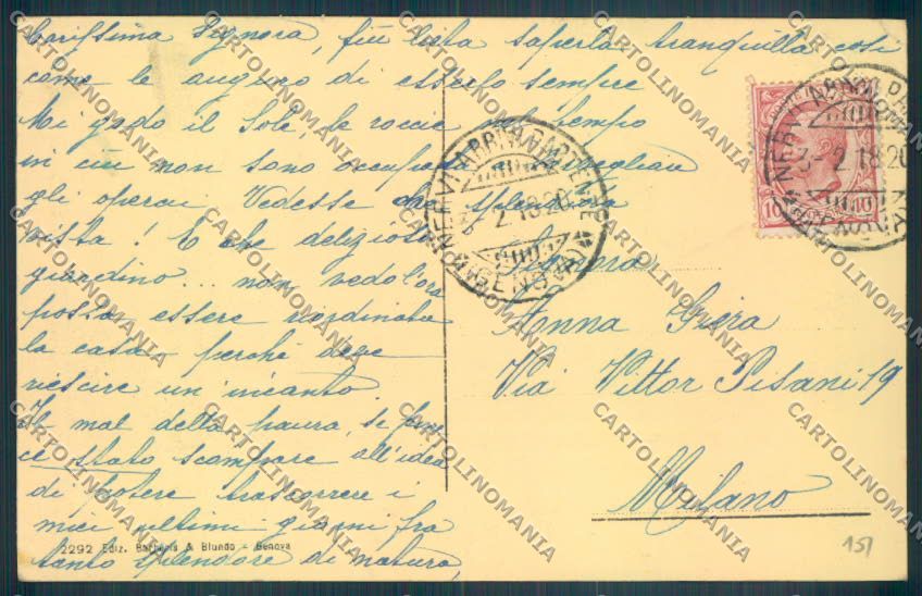 Genova Nervi cartolina ZT4013 – retro