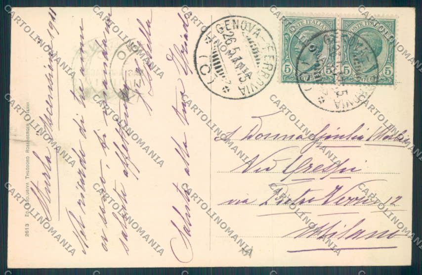 Genova Nervi cartolina ZT4014 – retro