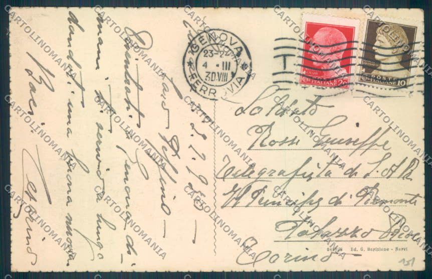 Genova Nervi cartolina ZT4021 – retro