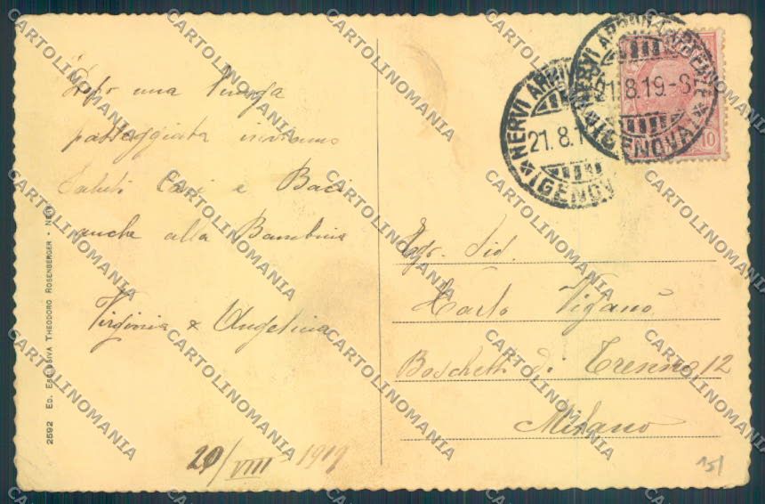 Genova Nervi cartolina ZT4027 – retro