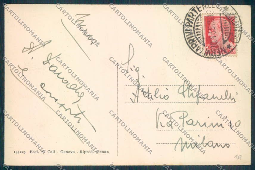 Genova Nervi cartolina ZT4034 – retro