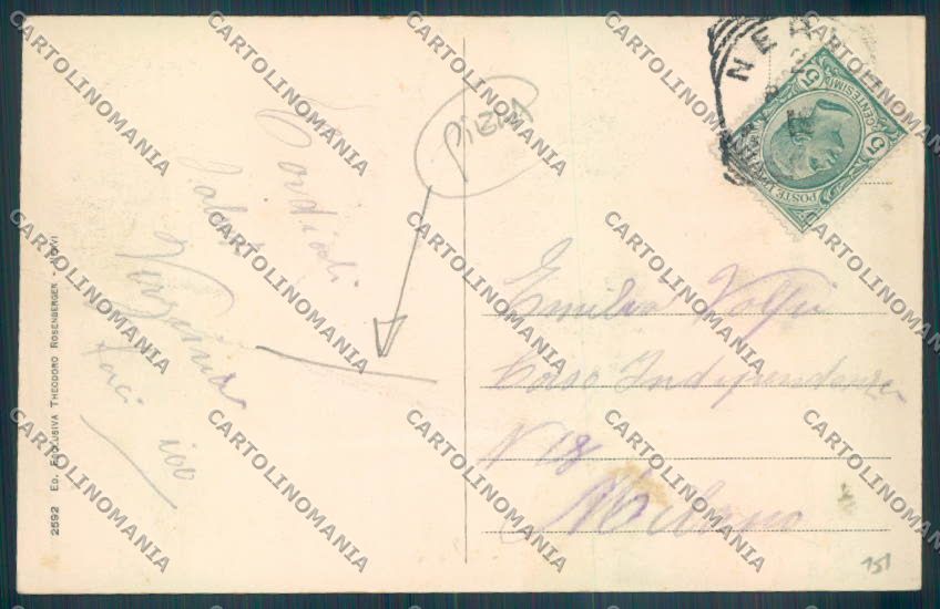 Genova Nervi PIEGA cartolina ZT4035 – retro