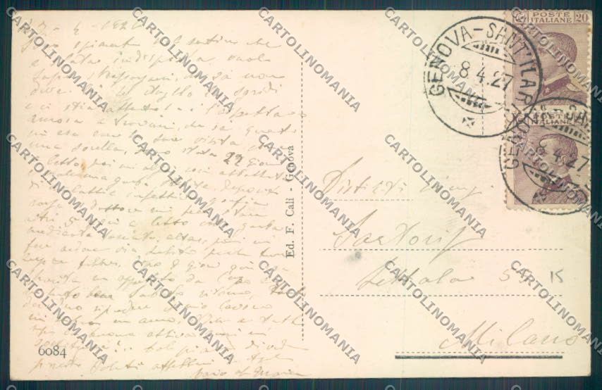 Genova Nervi cartolina ZT4044 – retro