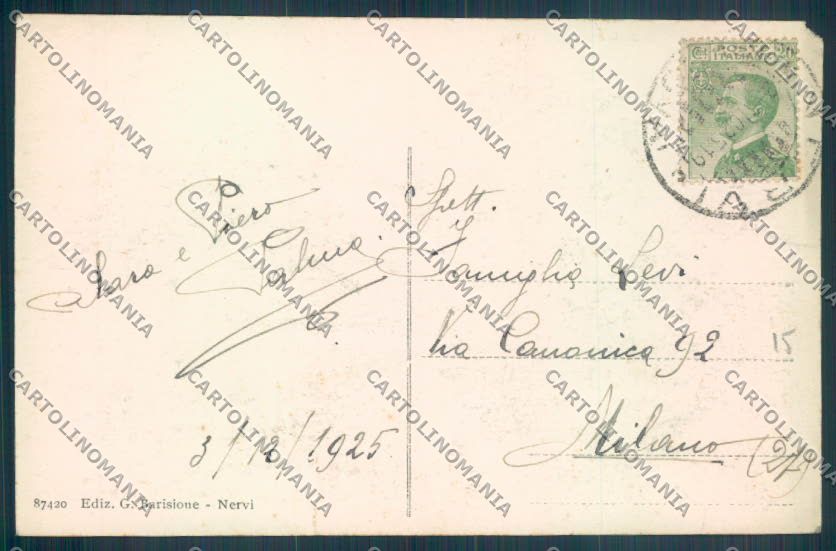 Genova Nervi cartolina ZT4053 – retro