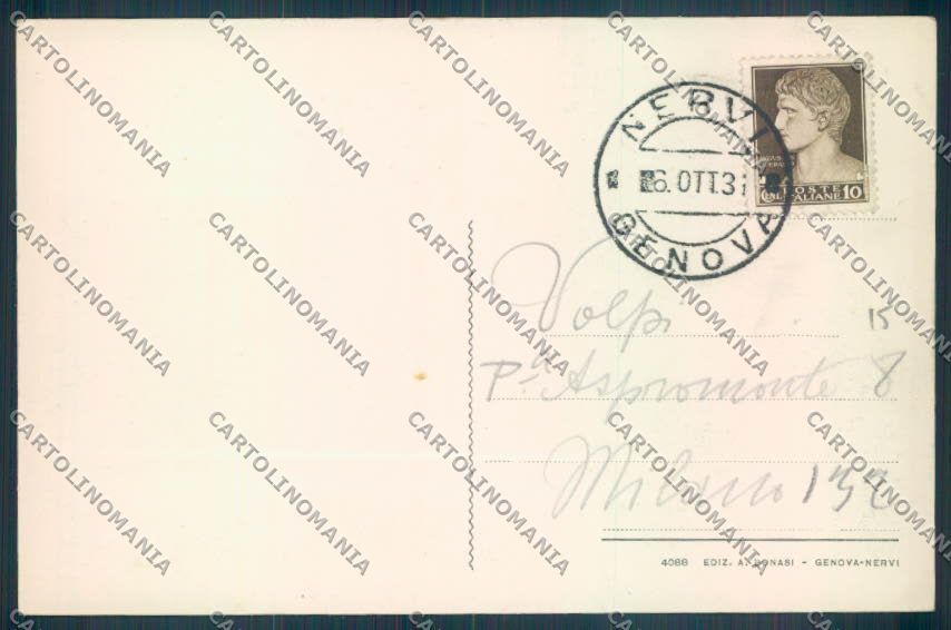 Genova Nervi cartolina ZT4057 – retro