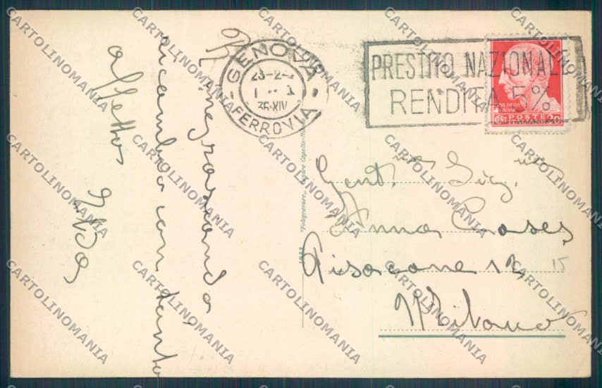 Genova Nervi cartolina ZT4058 – retro