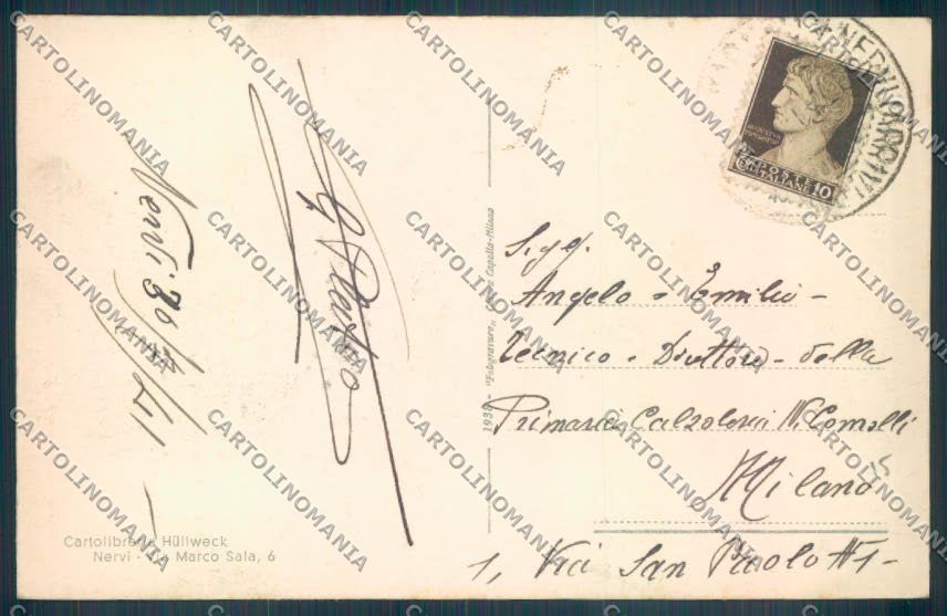 Genova Nervi cartolina ZT4067 – retro