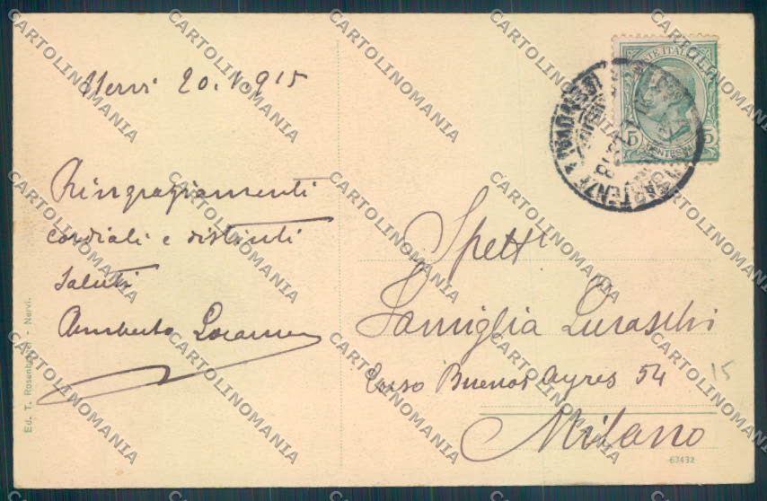 Genova Nervi cartolina ZT4068 – retro