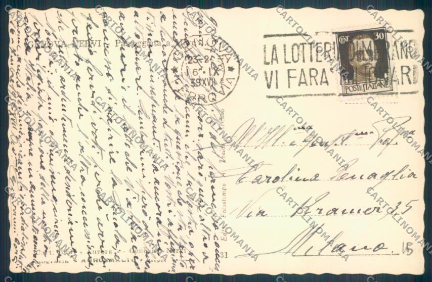 Genova Nervi Foto cartolina ZT4085 – retro