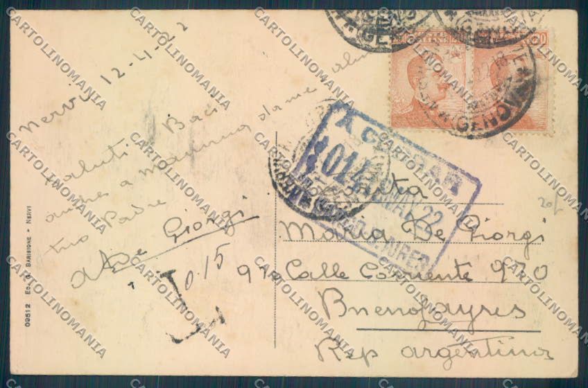Genova Nervi Saluti da cartolina ZT4093 – retro