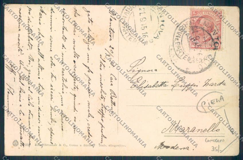 Genova Nervi PIEGA Concerto cartolina ZT4103 – retro