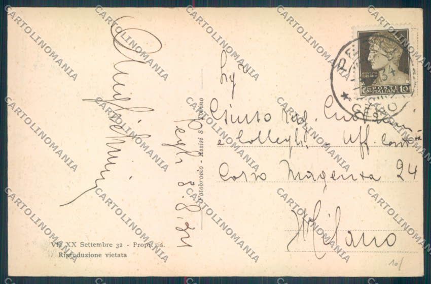 Genova Pegli cartolina ZT4107 – retro