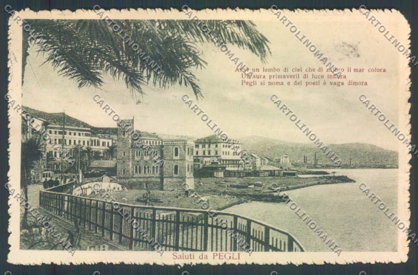 Genova Pegli cartolina ZT4133 – fronte