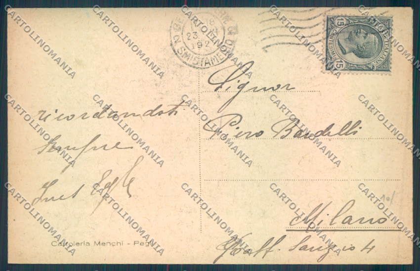 Genova Pegli Garibaldi cartolina ZT4144 – retro