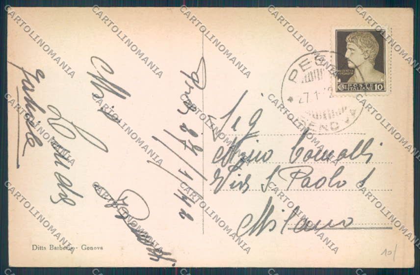Genova Pegli cartolina ZT4156 – retro