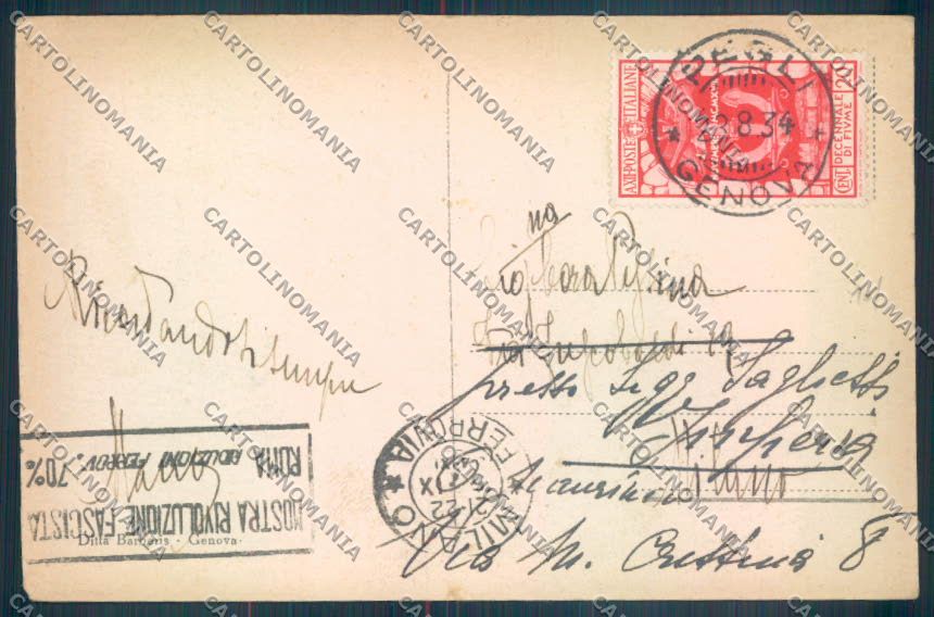 Genova Pegli cartolina ZT4164 – retro