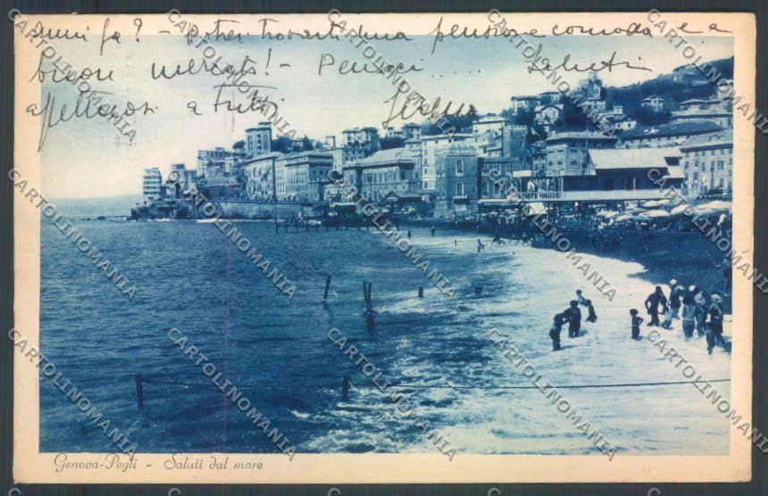 Genova Pegli cartolina ZT4218 – fronte