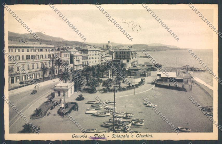 Genova Pegli cartolina ZT4219 – fronte