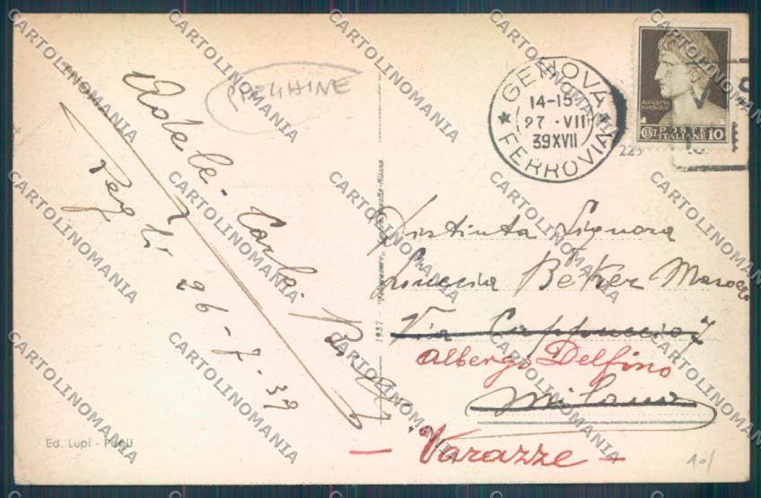 Genova Pegli PIEGHINE cartolina ZT4225 – retro