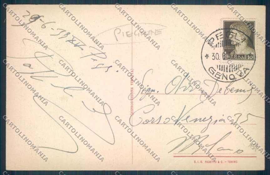 Genova Pegli PIEGHINE cartolina ZT4253 – retro