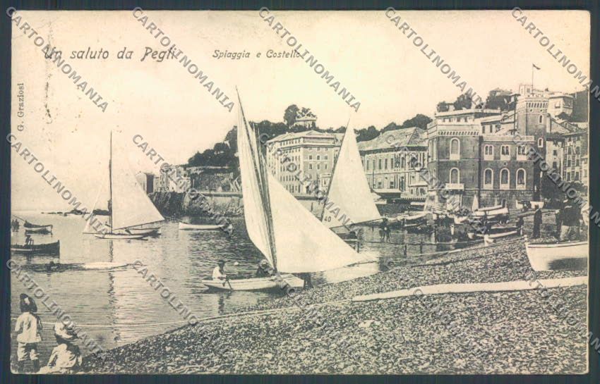 Genova Pegli PIEGA cartolina ZT4286 – fronte