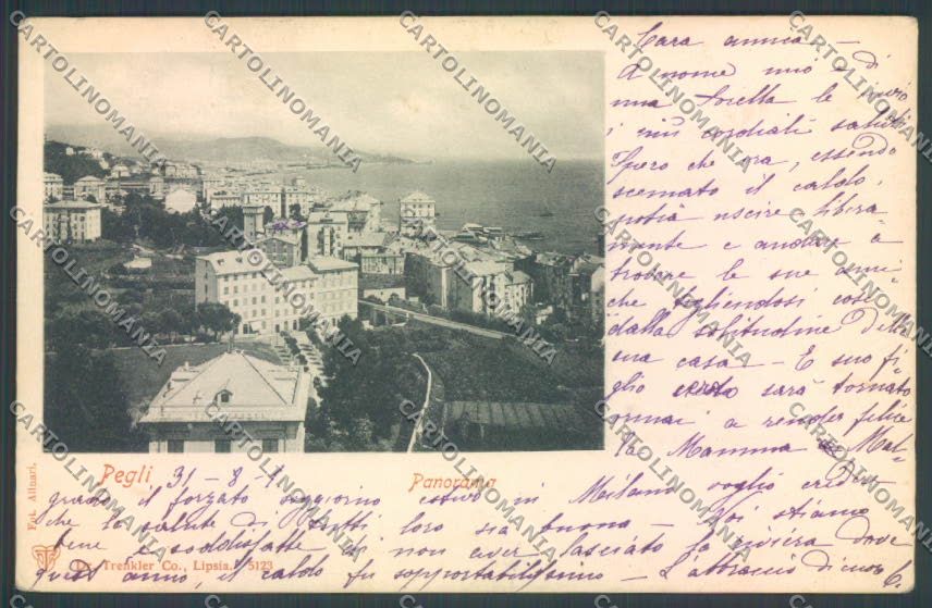 Genova Pegli cartolina ZT4289 – fronte