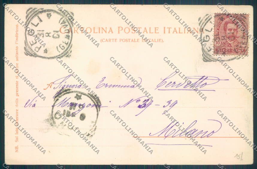 Genova Pegli cartolina ZT4289 – retro